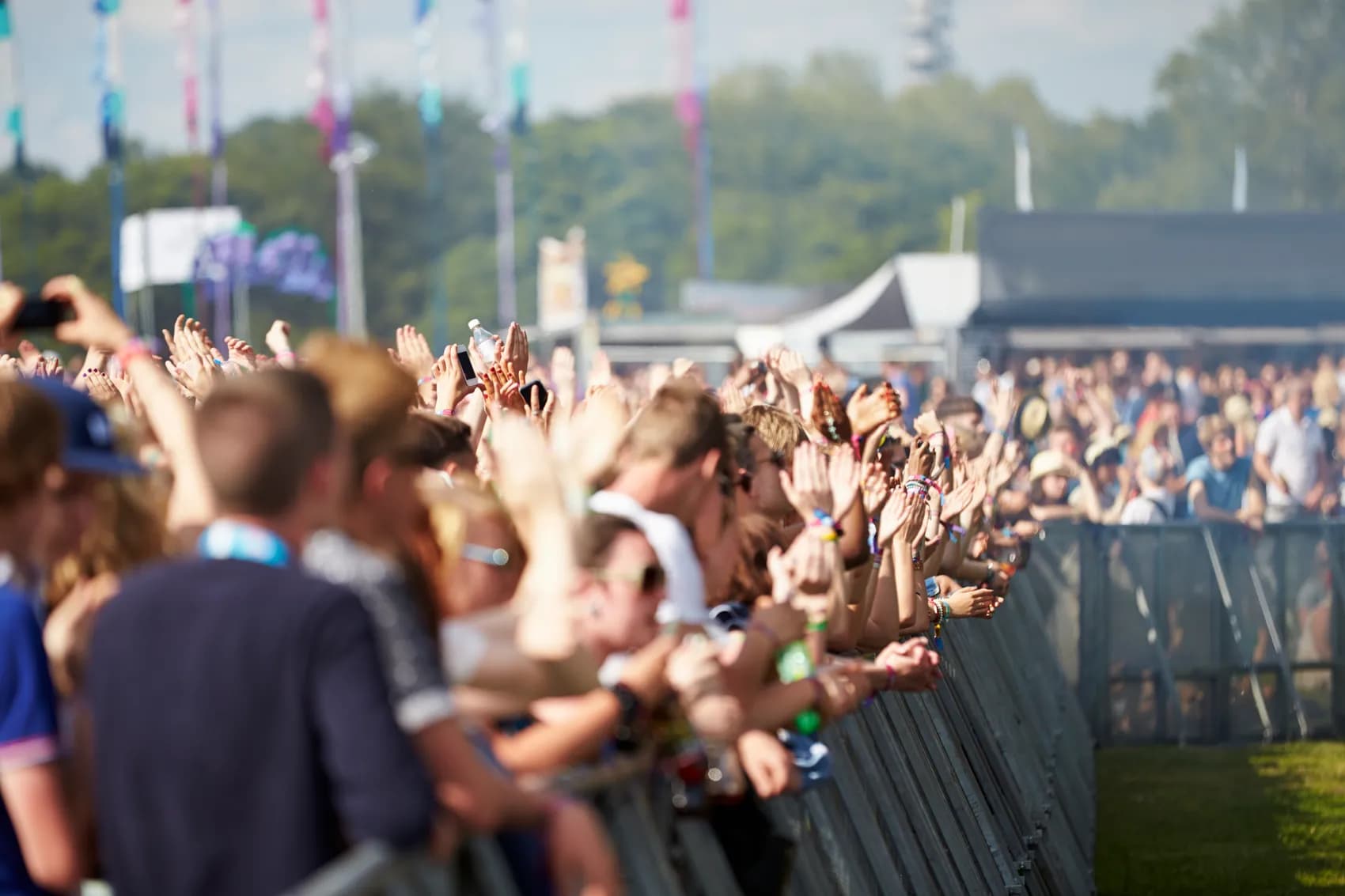 A packed festival crowd at an event hosted by Jacques Arendt